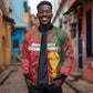 Custom Morocco Champions Football Bomber Jacket Atlas Lions Grunge Motif