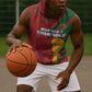 Custom Morocco Champions Football Sleeveless Hoodie Atlas Lions Grunge Motif