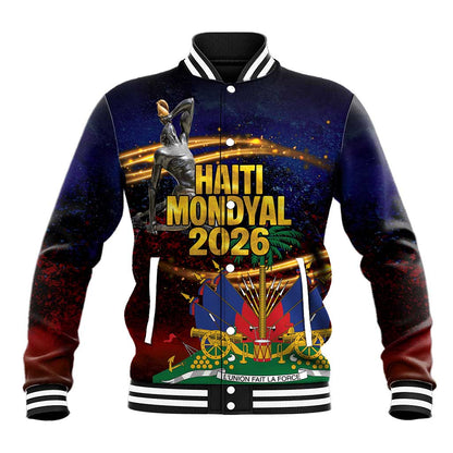 Haiti Mondyal 2026 Baseball Jacket Proud to Be Haitian