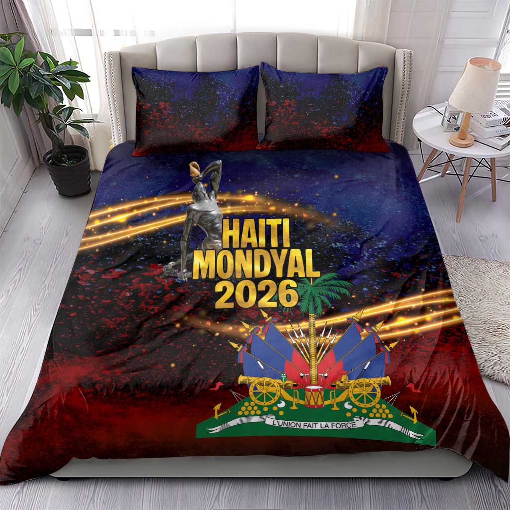 Haiti Mondyal 2026 Bedding Set Proud to Be Haitian