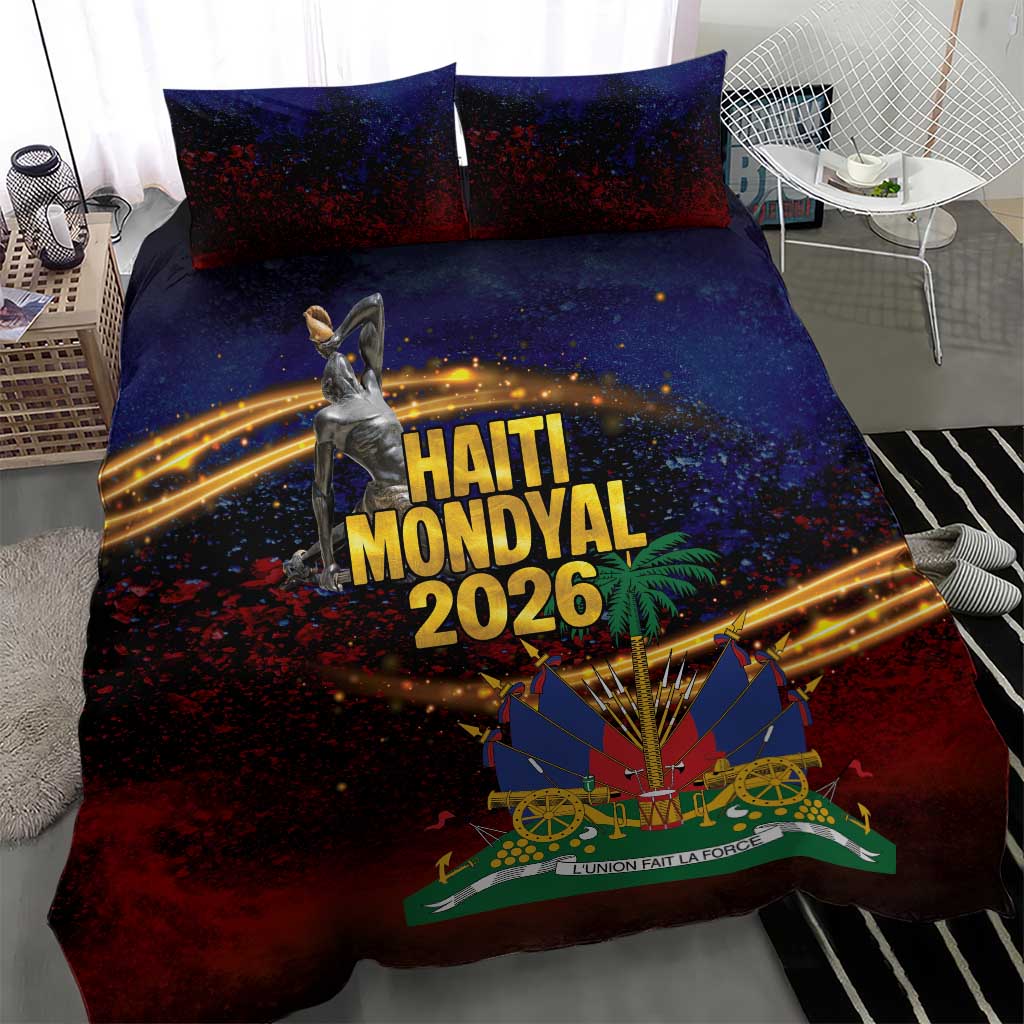 Haiti Mondyal 2026 Bedding Set Proud to Be Haitian