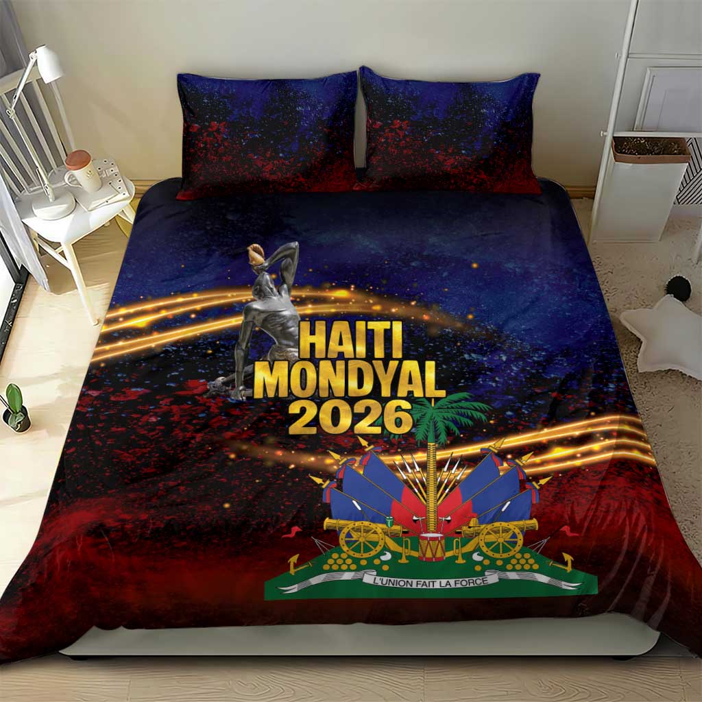 Haiti Mondyal 2026 Bedding Set Proud to Be Haitian
