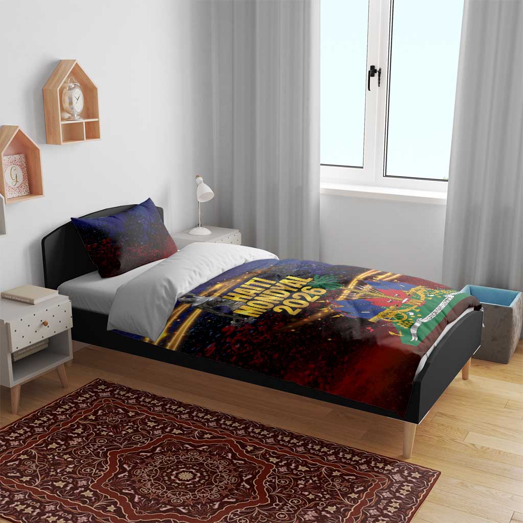 Haiti Mondyal 2026 Bedding Set Proud to Be Haitian