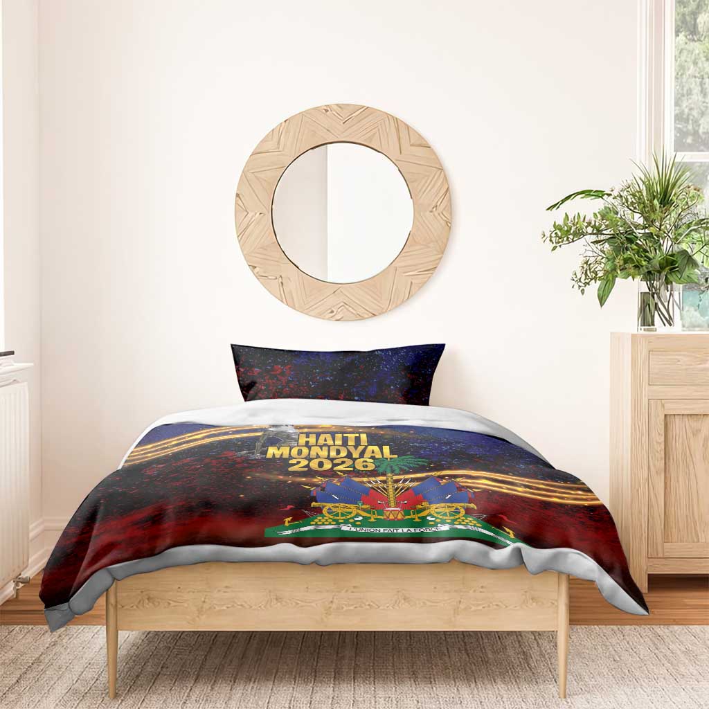 Haiti Mondyal 2026 Bedding Set Proud to Be Haitian