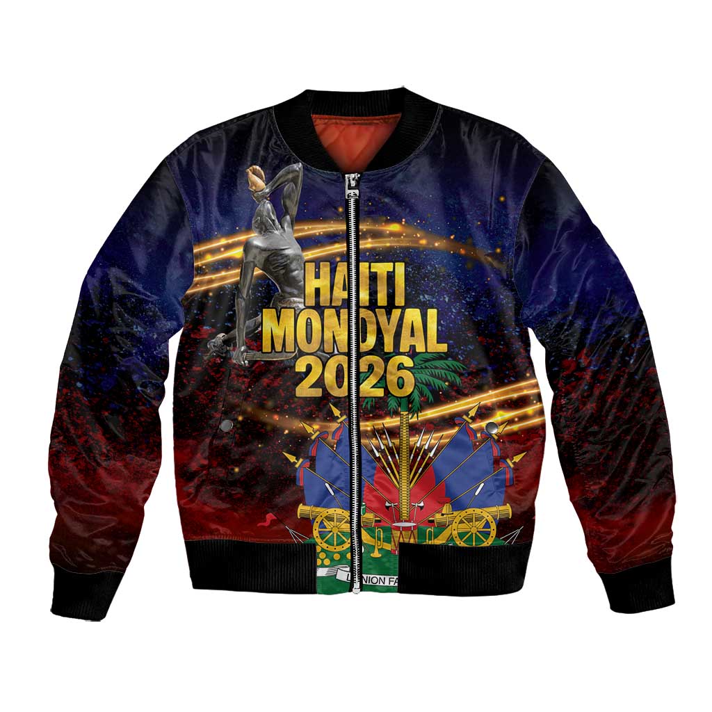 Haiti Mondyal 2026 Bomber Jacket Proud to Be Haitian