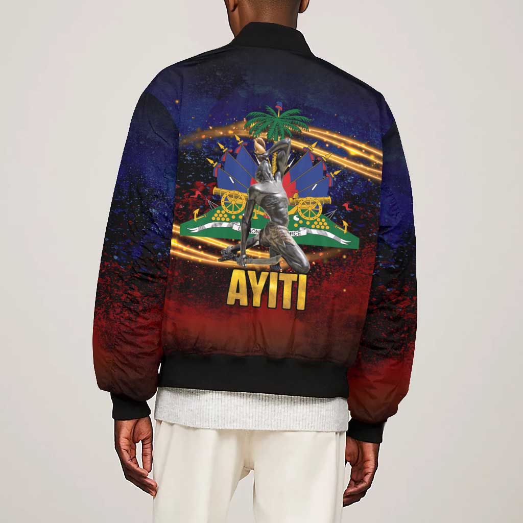 Haiti Mondyal 2026 Bomber Jacket Proud to Be Haitian