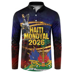 Haiti Mondyal 2026 Button Sweatshirt Proud to Be Haitian