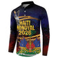 Haiti Mondyal 2026 Button Sweatshirt Proud to Be Haitian