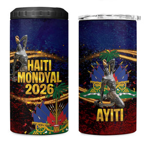 Haiti Mondyal 2026 4 in 1 Can Cooler Tumbler Proud to Be Haitian