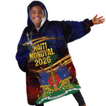 Haiti Mondyal 2026 Kid Wearable Blanket Hoodie Proud to Be Haitian