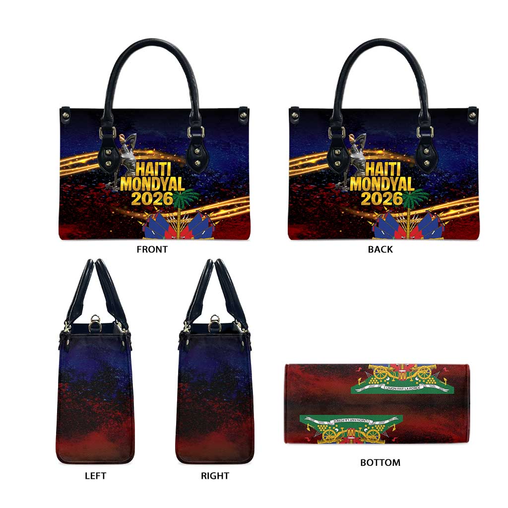 Haiti Mondyal 2026 Leather Bag Proud to Be Haitian