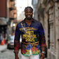Haiti Mondyal 2026 Long Sleeve Button Shirt Proud to Be Haitian