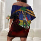 Haiti Mondyal 2026 Off Shoulder Short Dress Proud to Be Haitian