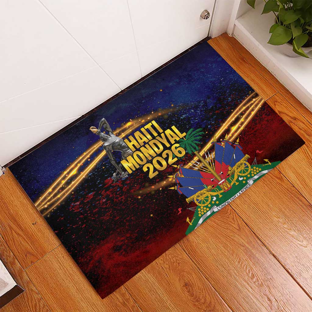 Haiti Mondyal 2026 Rubber Doormat Proud to Be Haitian