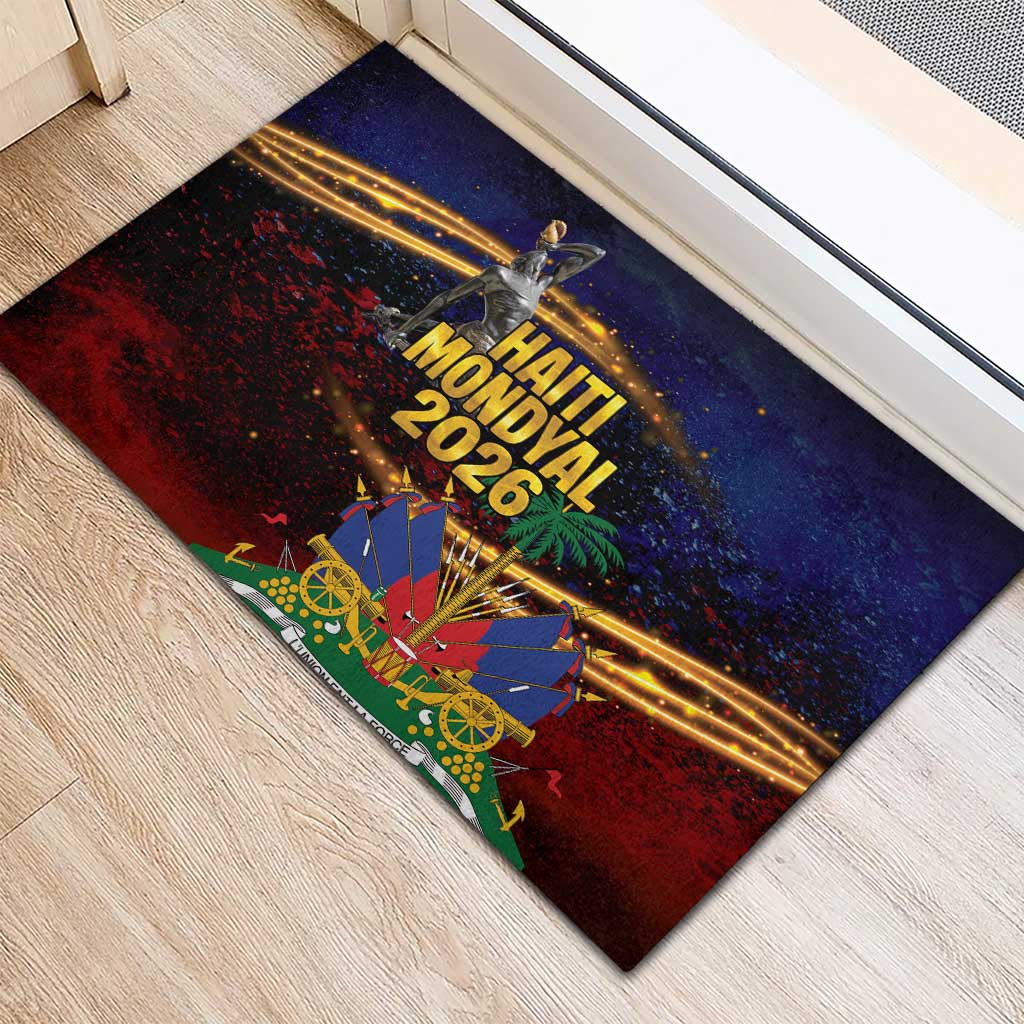 Haiti Mondyal 2026 Rubber Doormat Proud to Be Haitian