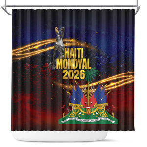 Haiti Mondyal 2026 Shower Curtain Proud to Be Haitian