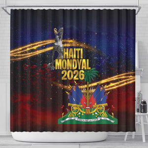 Haiti Mondyal 2026 Shower Curtain Proud to Be Haitian