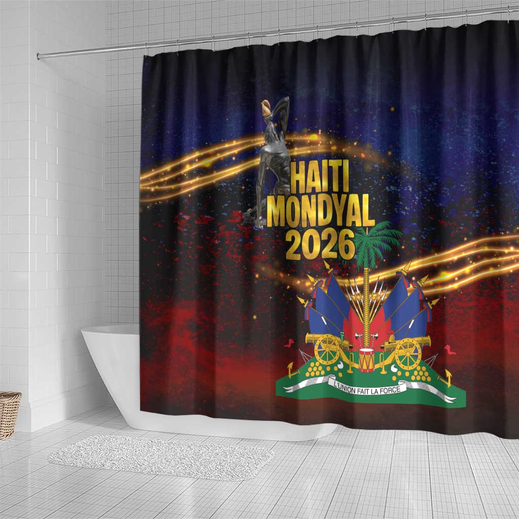 Haiti Mondyal 2026 Shower Curtain Proud to Be Haitian