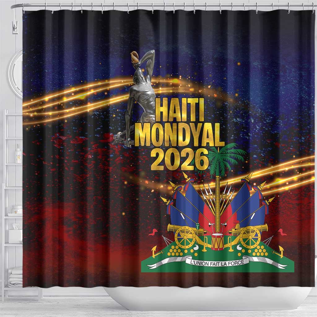 Haiti Mondyal 2026 Shower Curtain Proud to Be Haitian