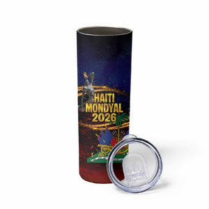 Haiti Mondyal 2026 Skinny Tumbler Proud to Be Haitian