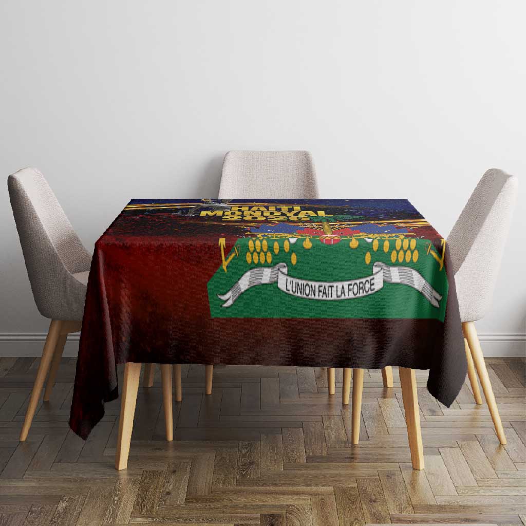 Haiti Mondyal 2026 Tablecloth Proud to Be Haitian