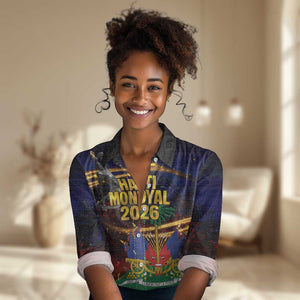 Haiti Mondyal 2026 Women Casual Shirt Proud to Be Haitian