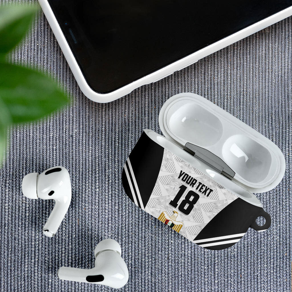 Custom Egypt Football AirPods Case 2026 Glory Run White Edition