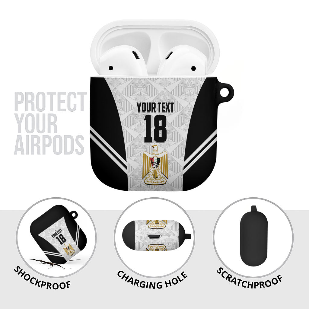 Custom Egypt Football AirPods Case 2026 Glory Run White Edition
