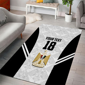 Custom Egypt Football Area Rug 2026 Glory Run White Edition