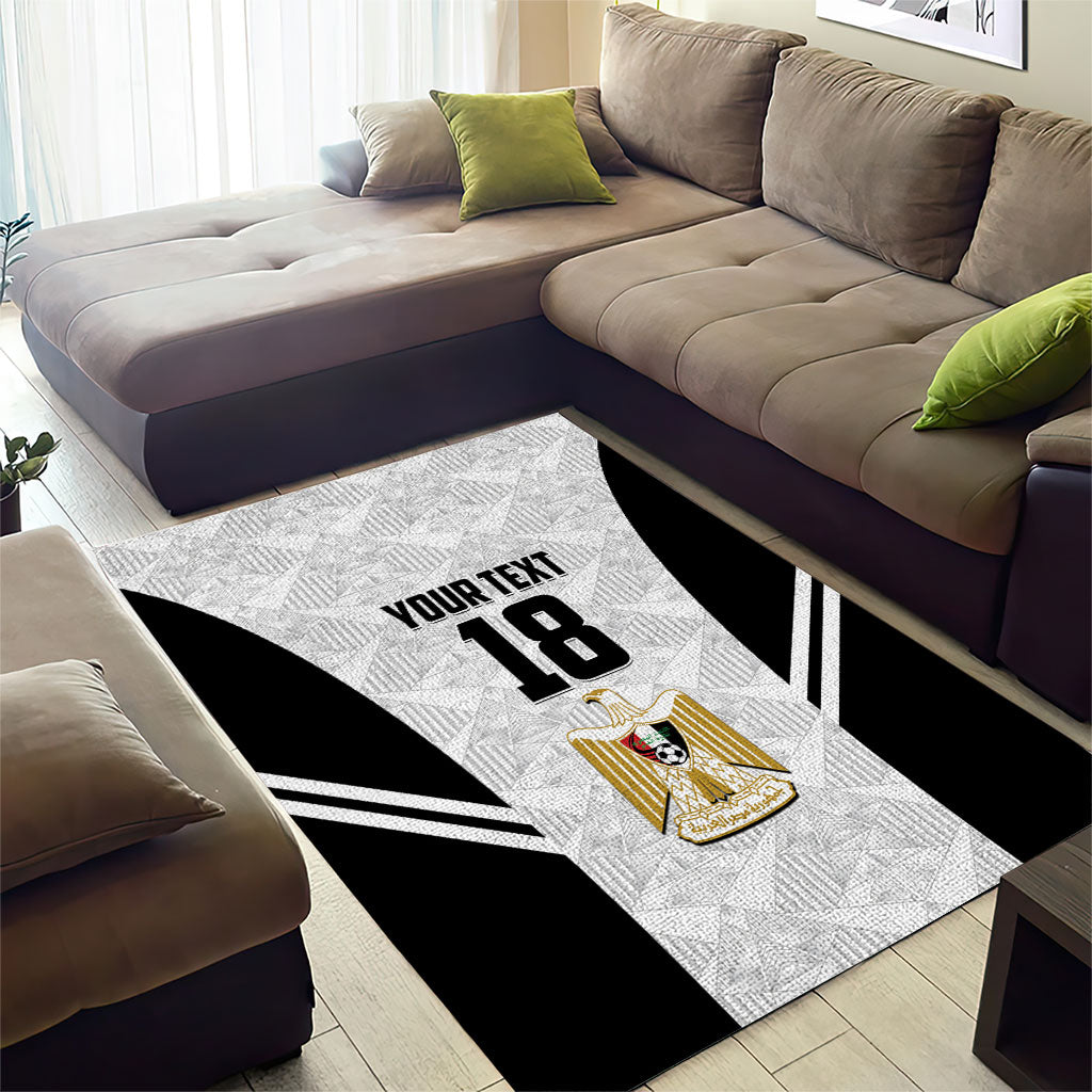 Custom Egypt Football Area Rug 2026 Glory Run White Edition