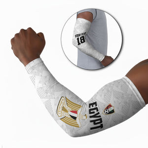 Custom Egypt Football Arm Sleeves 2026 Glory Run White Edition