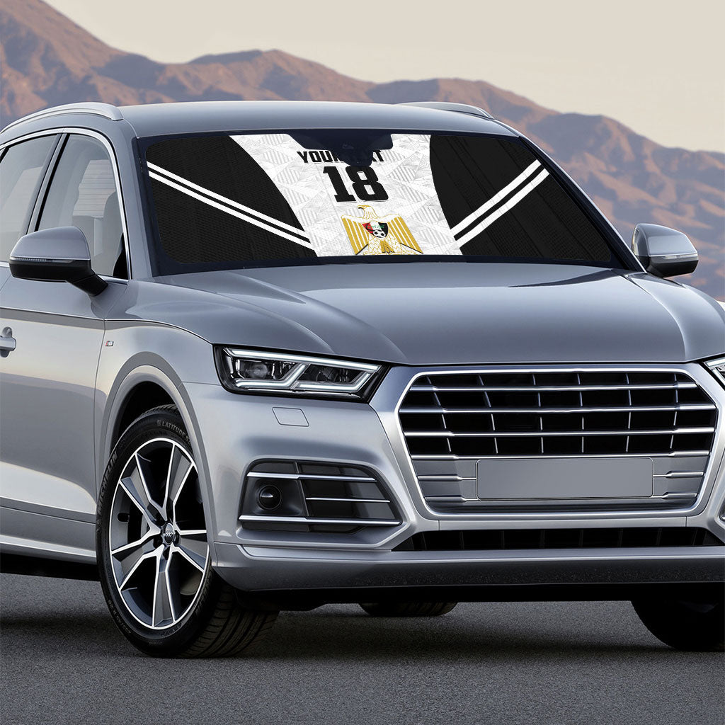 Custom Egypt Football Auto Sun Shade 2026 Glory Run White Edition
