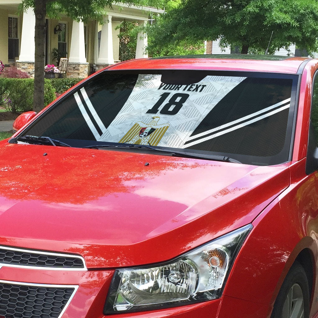 Custom Egypt Football Auto Sun Shade 2026 Glory Run White Edition