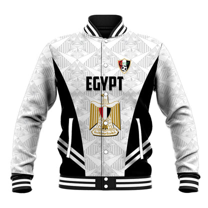 Custom Egypt Football Baseball Jacket 2026 Glory Run White Edition