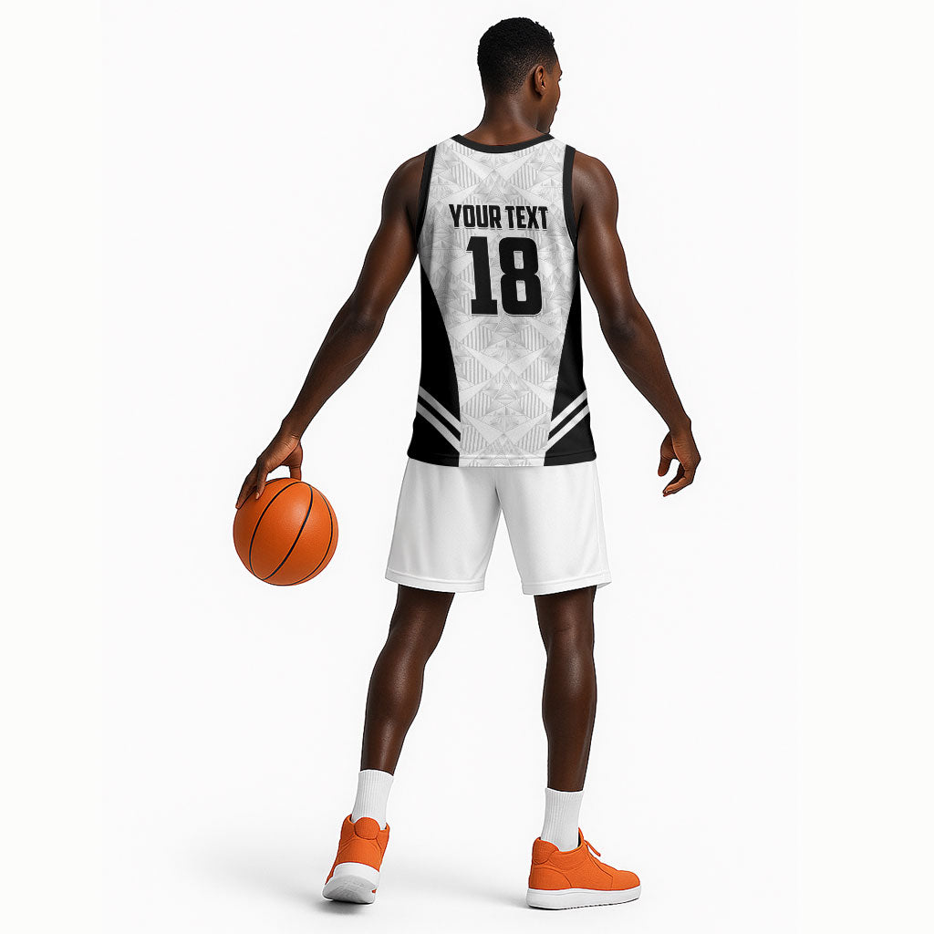 Custom Egypt Football Basketball Jersey 2026 Glory Run White Edition