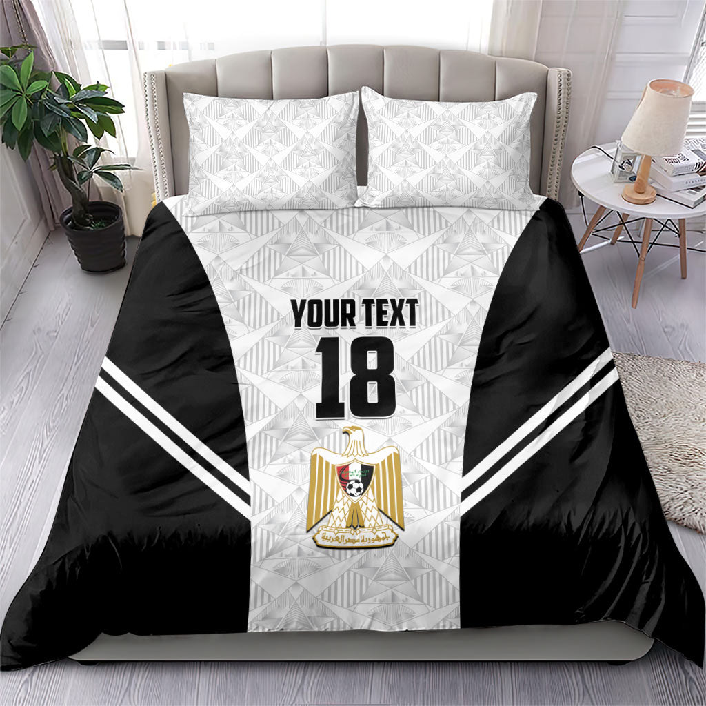 Custom Egypt Football Bedding Set 2026 Glory Run White Edition