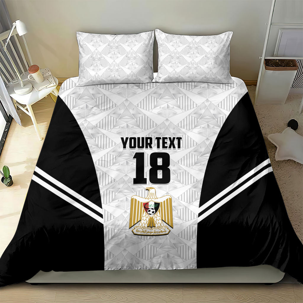 Custom Egypt Football Bedding Set 2026 Glory Run White Edition