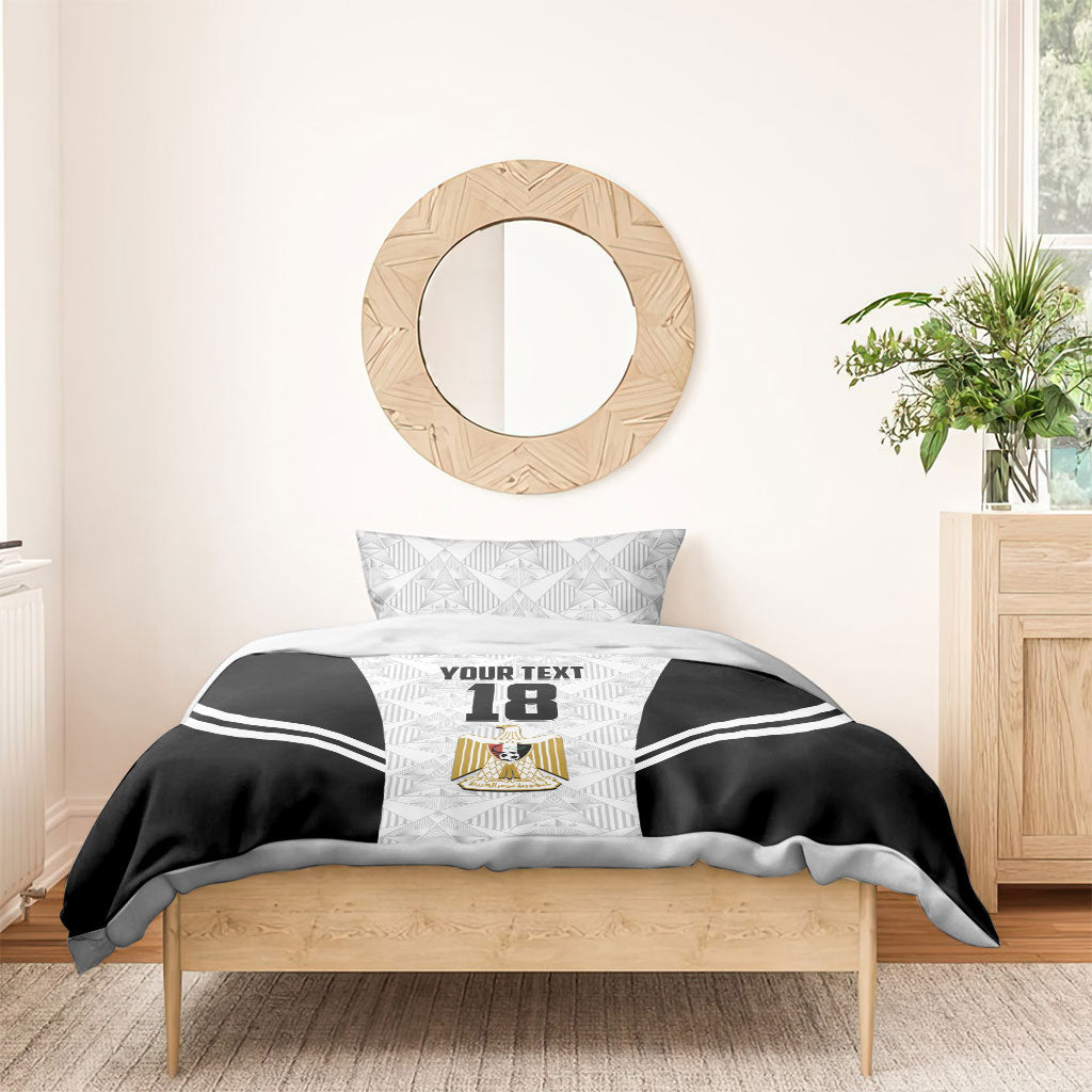 Custom Egypt Football Bedding Set 2026 Glory Run White Edition