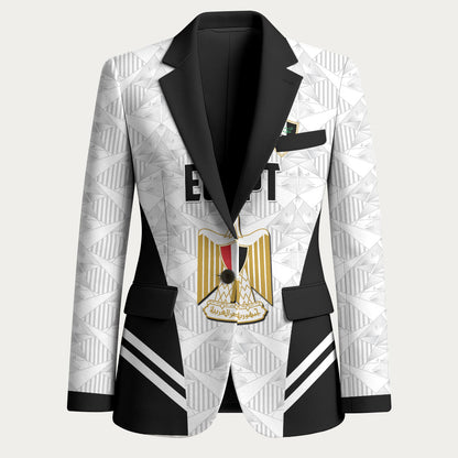 Custom Egypt Football Blazer 2026 Glory Run White Edition