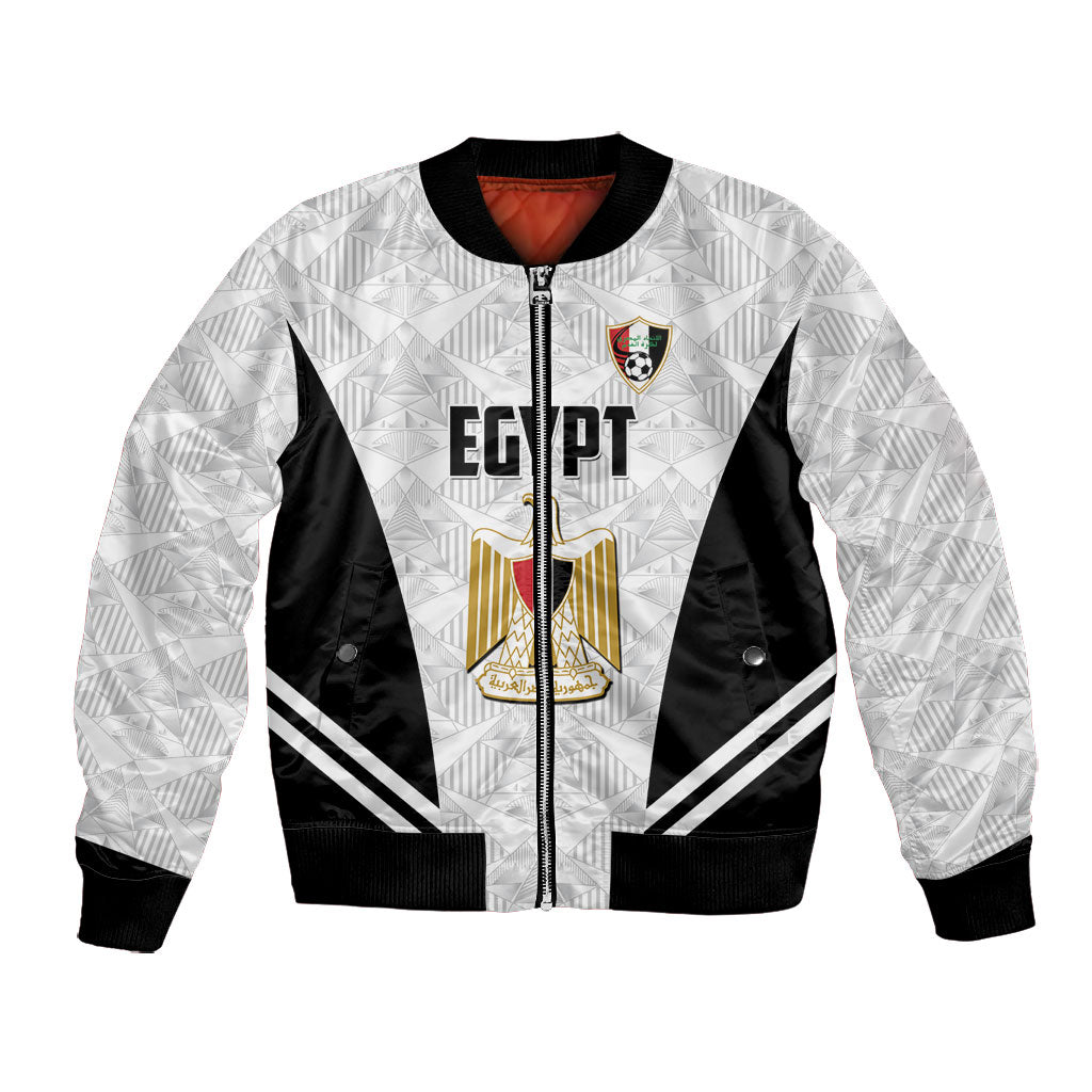 Custom Egypt Football Bomber Jacket 2026 Glory Run White Edition