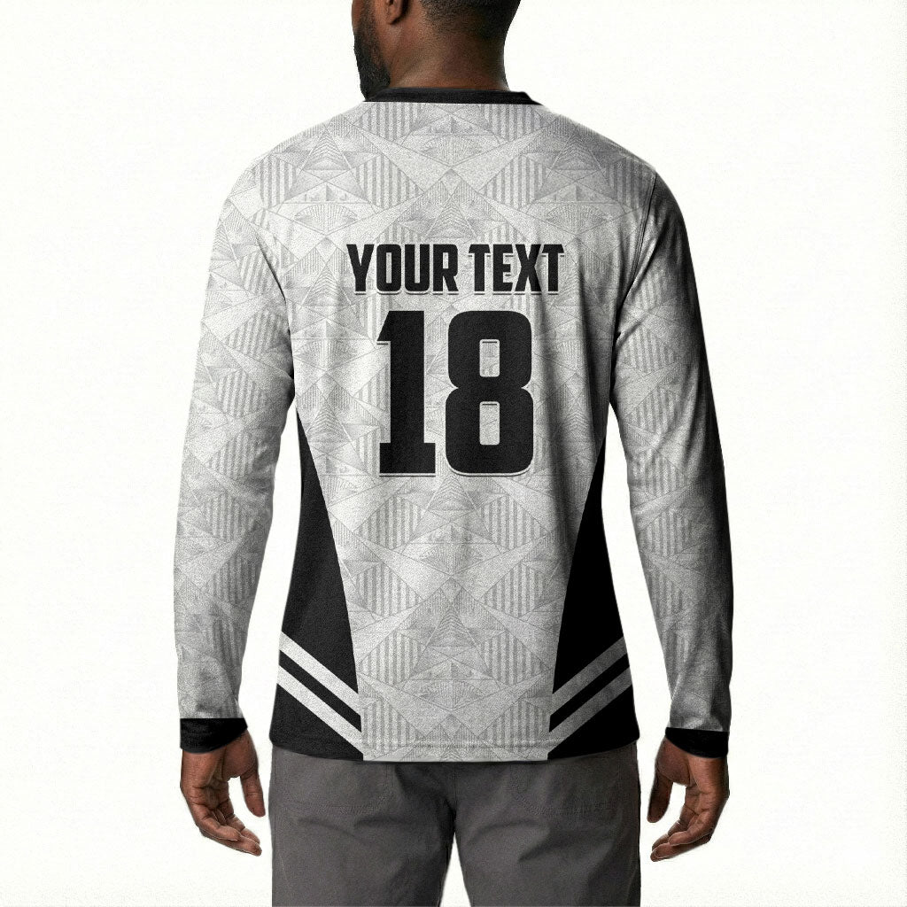 Custom Egypt Football Button Sweatshirt 2026 Glory Run White Edition