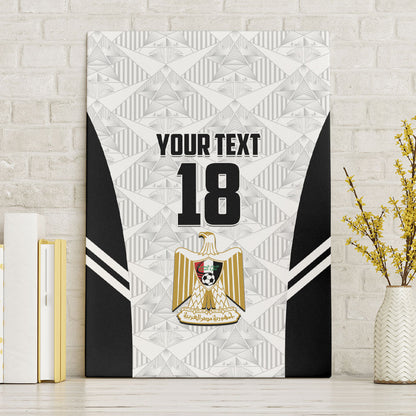 Custom Egypt Football Canvas Wall Art 2026 Glory Run White Edition