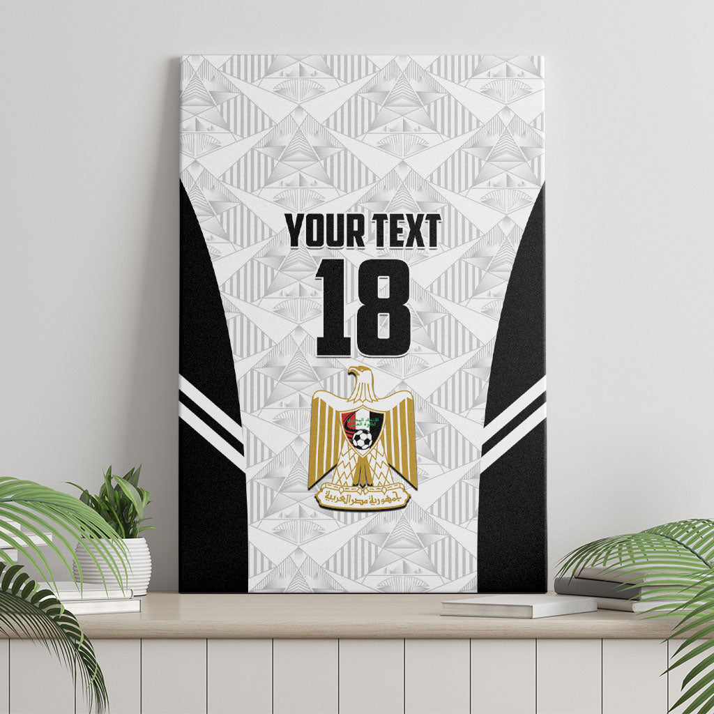 Custom Egypt Football Canvas Wall Art 2026 Glory Run White Edition