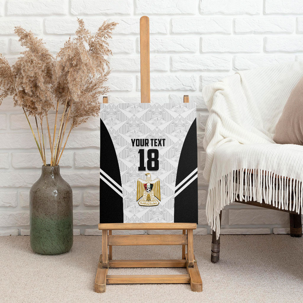 Custom Egypt Football Canvas Wall Art 2026 Glory Run White Edition