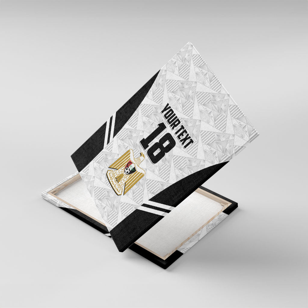 Custom Egypt Football Canvas Wall Art 2026 Glory Run White Edition