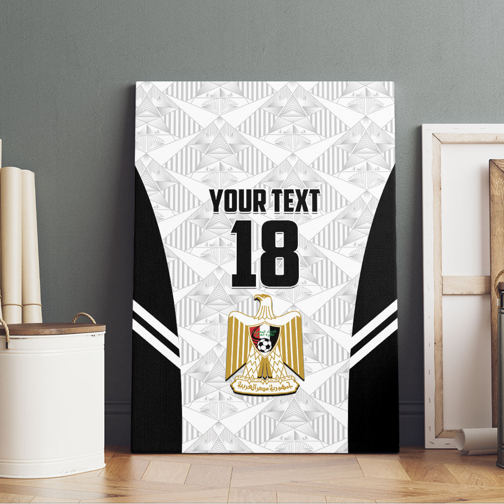 Custom Egypt Football Canvas Wall Art 2026 Glory Run White Edition