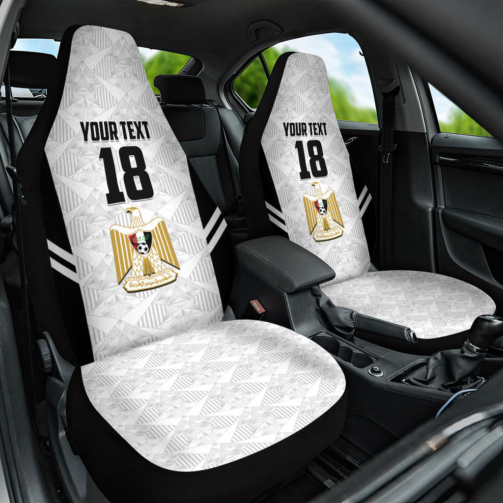 Custom Egypt Football Car Seat Cover 2026 Glory Run White Edition