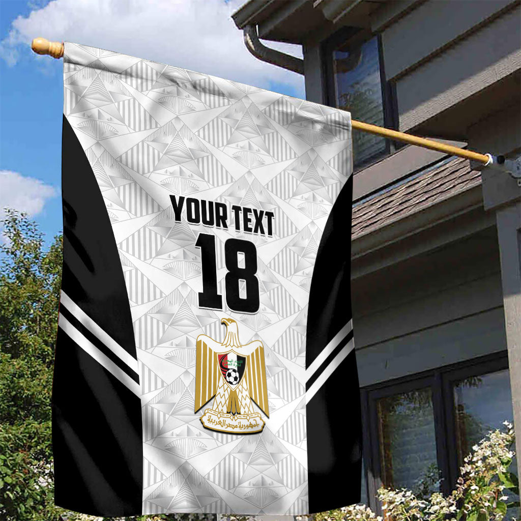 Custom Egypt Football Garden Flag 2026 Glory Run White Edition
