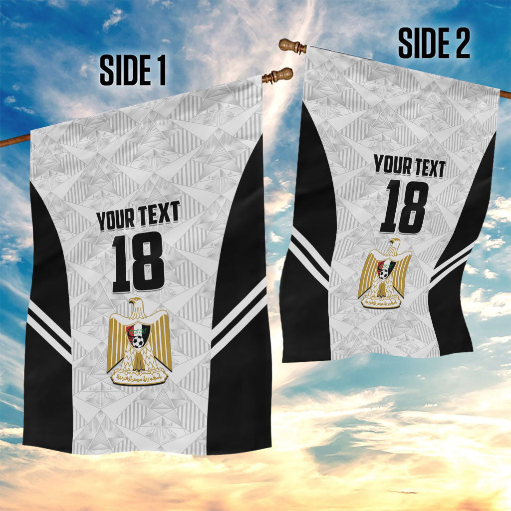 Custom Egypt Football Garden Flag 2026 Glory Run White Edition