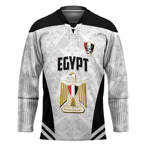 Custom Egypt Football Hockey Jersey 2026 Glory Run White Edition